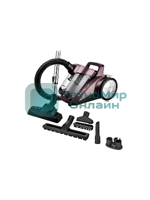 Пылесос BRAYER BR4205 коричневый, 420/2200 Вт, уборка сухая, пылесборник контейнер, 4 л