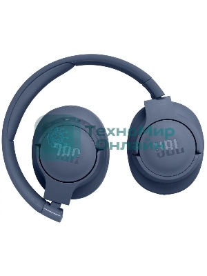Беспроводные/проводные наушники JBL Tune 770NC синий, полноразмерные, Bluetooth + проводной, активное шумоподавление, до 70 ч