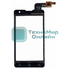 Сенсорное стекло (тачскрин) T399 VER1.2 для DNS S4003, черное