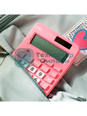 Калькулятор настольный Deli EM210FPINK розовый 12-разр.