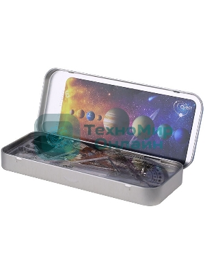 Набор для черчения Deli EG30695, в комплекте: циркуль/карандаш/кронциркуль/линейка 15 см/2 треугольника/транспортир/ластик/точилка