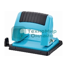 Дырокол Kw-Trio 09165BLUE, до 20 листов, металл синий, отверстий: 2, с линейкой