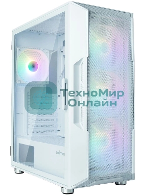 Компьютерный корпус MidiTower Zalman I3 NEO белый (ATX, front mesh, USB 2.0 x1, USB 3.0x2, 4x120мм RGb fan, без БП) (I3 NEO White)