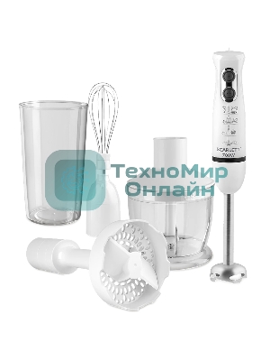 Блендер погружной Scarlett SC-HB42M33 белый, 700 Вт, 4 в 1