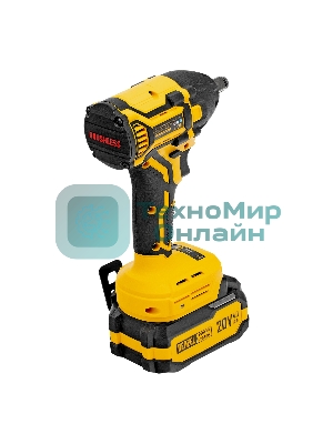 Гайковерт Denzel ударный аккумуляторный бесщет. CIWH-BL-20-350, Li-Ion, 20 В