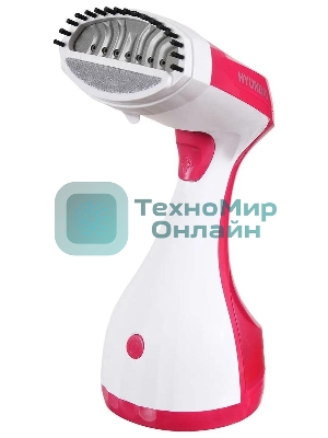 Отпариватель Hyundai H-HS02123 белый/вишневый, 1650 Вт, 28 г/мин, 300 мл