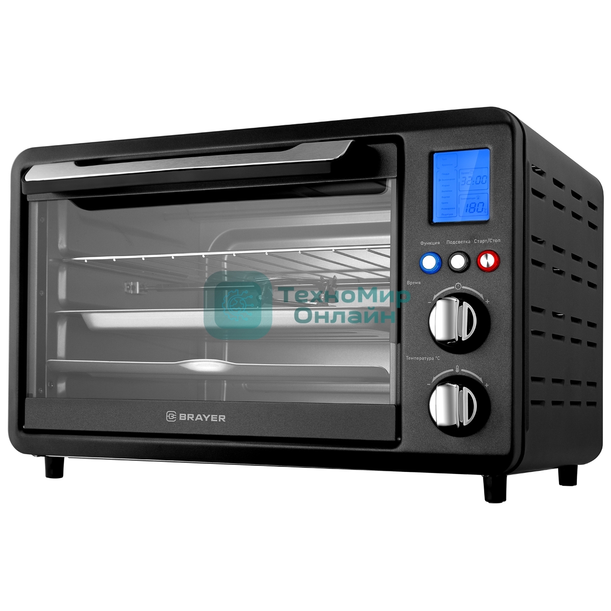 Мини-печь BRAYER BR2601 Мощность 1500 Вт Объем 25 л