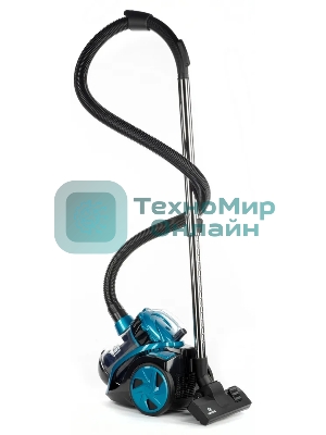 Пылесос Eurostek EVC-3001 синий, 400/2200 Вт, уборка сухая, пылесборник контейнер 2.5 л