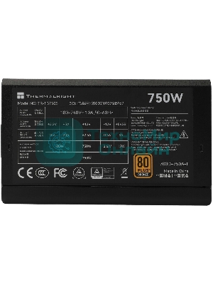 Блок питания Thermalright TR-TB750S, 750W 80 PLUS Bronze, (ATX, 3, PCIe 5.0, Non-modular, 1x24(20+4)pin 550мм, 1xCPU*2 8(4+4)pin 600+150мм, 1xPCIe*2 8(6+2)pin 500+150мм, 1x12VHPWR PCIe 5.0 12+4pin 600мм, 1xSATA*3+MOLEX4pin*1 400+150+150+150мм, 1xSATA*2+MOLEX4pin*2 400+150+150+150мм, Active, 120x120мм, 150x140x86mm, APFC, )