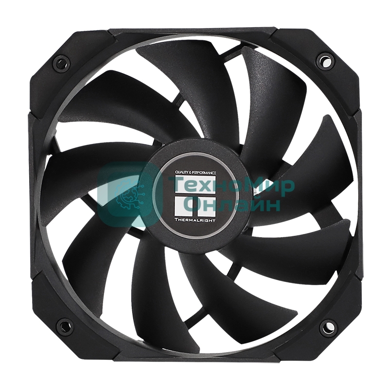Вентилятор для корпуса Thermalright TL-D12B черный, 120 мм, 1500 об/мин, 25.2 дБ, 4 pin