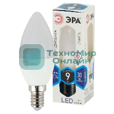 Лампа светодиодная ЭРА STD LED B35-9W-840-E14 9 Вт свеча нейтральный белый свeт