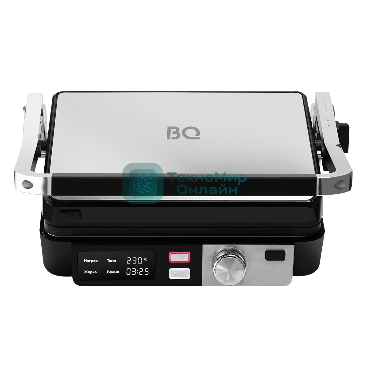 Гриль электрический BQ GR3009 черный/стальной