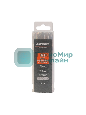 Сверло PATRIOT EXPERT по металлу, Р6М5К5, 9,0 мм, упаковка 5 шт