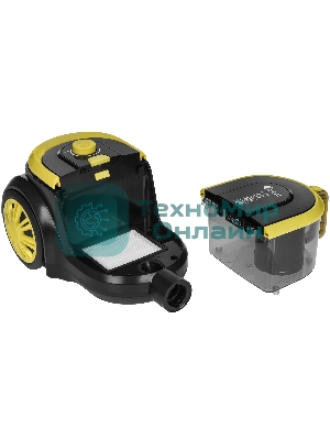 Пылесос IDEAL МП-2000 желтый/черный, 450/2200 Вт, уборка сухая, пылесборник контейнер 2 л