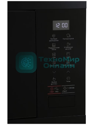 Микроволновая печь встраиваемая Samsung MG22M8054AK/BW черный, 22 л, 850 Вт, переключатели - сенсор