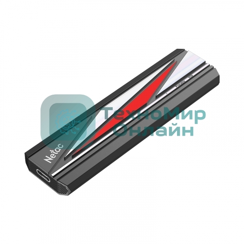 Внешний SSD Netac ZX20L, 512 Gb, USB 3.2 Gen 2x2 Type-C, R/W 2000/1800, черный