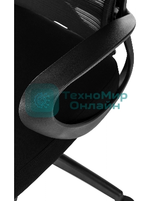 Кресло руководителя Бюрократ Sigma 2 черный сетка/ткань крестов. пластик