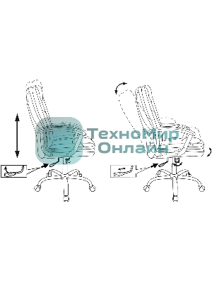 Кресло Бюрократ CH-868SL черный, экокожа