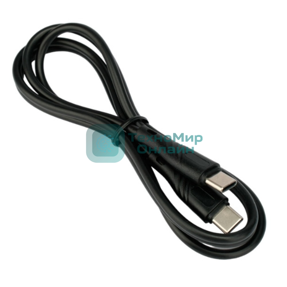 Кабель USB2.0 Cablexpert CCB-USB2-CMCMO1-1MB, Type-C/Type-C, издание Classic 0.1, 3A, 60W, PD/QC3.0, медь, 1м, черный, коробка