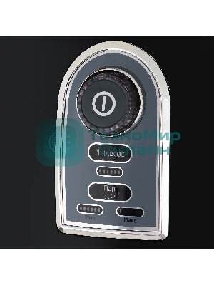 Пылесос вертикальный паровой Kitfort КТ-535-1 черный, питание от сети, 1600 Вт, уборка влажная/паром/сухая, пылесборник 1 л