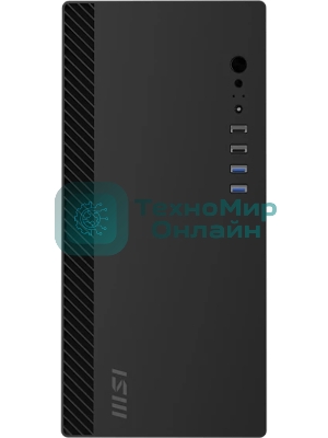 Корпус ПК без блока питания/ Case MSI PRO SHIELD M100P, Midi-Tower, 1x80мм, 2xUSB 3.2, 2xUSB 2.0, mATX, mITX Black