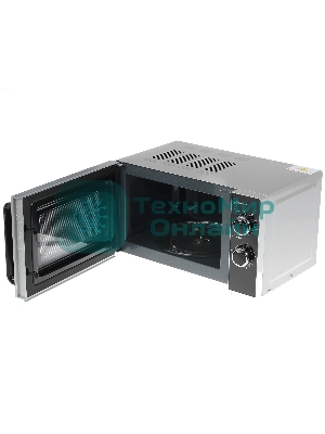 Микроволновая печь BBK 20MWS-772M/S-M серебристый, 20 л, 700 Вт, переключатели - поворотный механизм