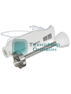 Блендер погружной Centek CT-1343 белый, 600 Вт, 2 скорости, турбо