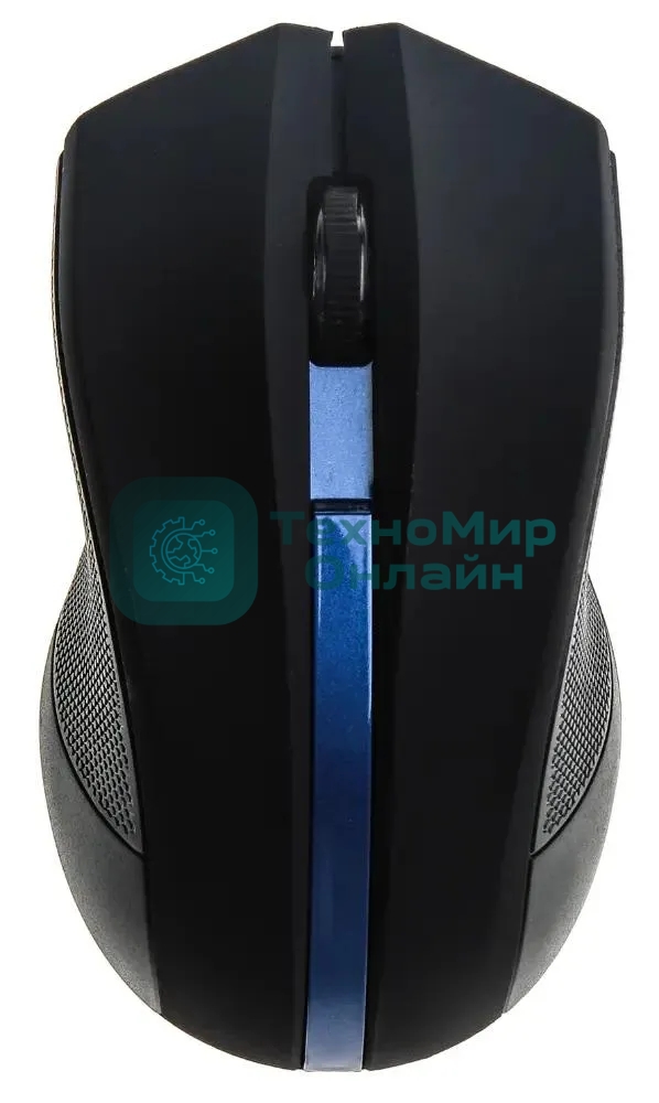 Мышь беспроводная Oklick 615MW черный/синий, 1000 dpi, радиоканал, USB, кнопки - 3