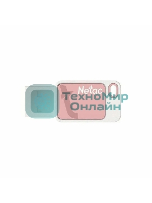Флешка USB Netac UA31 (NT03UA31N-064G-20PK), 64Gb, USB 2.0, R/W 110/45, розовый/белый