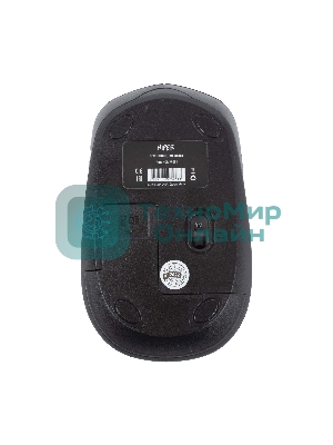 Мышь беспроводная HIPER HOMW-081 серый, 1600 dpi, радиоканал, USB, кнопки - 4