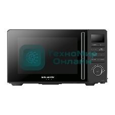 Микроволновая печь Willmark WMO-205DB черный, 20 л, 700 Вт, переключатели - кнопки, поворотный механизм