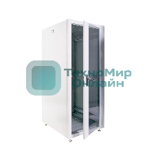 Шкаф телекоммуникационный напольный ЦМО ШТК-Э, IP20, 30U, 1454х600х1000 мм (ВхШхГ), дверь: стекло, боковая панель: сплошная, разборный, серый