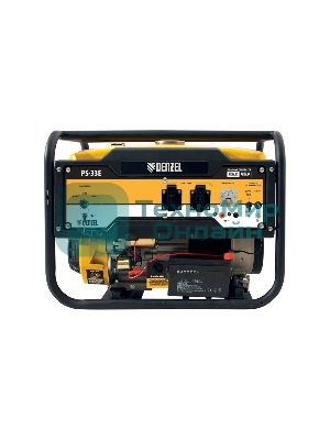 Электрогенератор бензиновый Denzel PS-33E, 3.3 кВт, 85 дБ, 48.5 кг