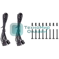 Комплект вентиляторов для корпуса Thermaltake CT140 (2 шт.) черный, 140 мм, 1500 об/мин, 30.5 дБ, 4 pin