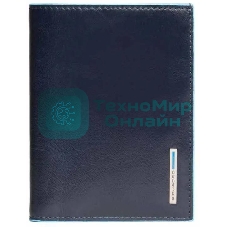 Кошелек мужской Piquadro Blue Square PU1393B2/BLU2, натур.кожа, темно-синий