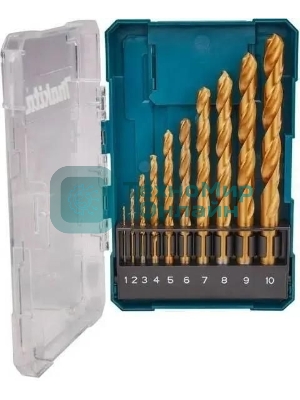 Набор сверл Makita D-72849 по металлу (10пред.) для дрелей
