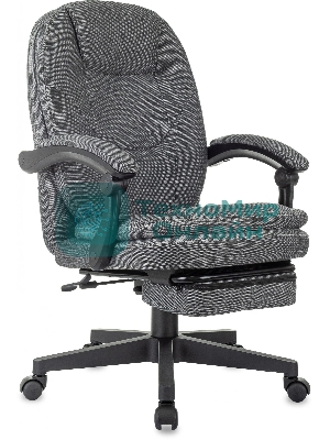 Кресло Бюрократ CH-868MSG-BF 3C1 серый, ткань, подставка для ног