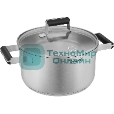 Кастрюля Rondell Bayoneta RDS-1807 3.1 л. d=20 см (с крышкой) стальной