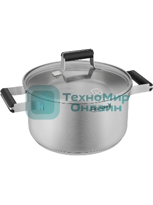 Кастрюля Rondell Bayoneta RDS-1807 3.1 л. d=20 см (с крышкой) стальной