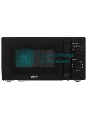 Микроволновая печь ECON ECO-2040M черный, 20 л, 700 Вт, переключатели - поворотный механизм