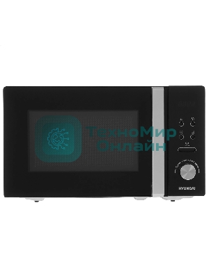 Микроволновая печь Hyundai HYM-D3001 черный, 20 л, 700 Вт, переключатели - сенсор, поворотный механизм