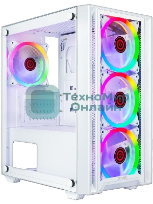 Компьютерный корпус Ginzzu CL620 mATX FAN 4*12FRGb
