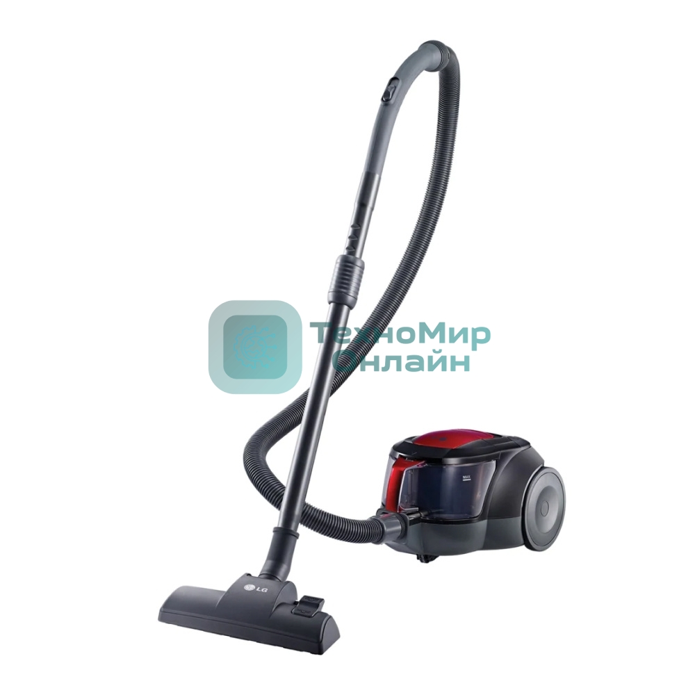 Пылесос LG VC5320NNTR красный/серый, 380/2000 Вт, уборка сухая, пылесборник контейнер 1.3 л