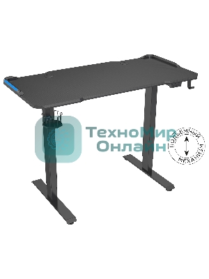 Стол игровой Cactus CS-ED-GbK столешница МДФ карбон, каркас черный