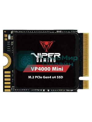 Накопитель SSD Patriot VP4000 Mini, 1Tb, PCIe 4.0 x4, M.2 2230, NVMe, R/W 5000/3500, с радиатором