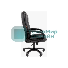Кресло Chairman 600 черный, экокожа, 120 кг