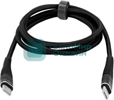 Кабель Digma DG-USBС-C-1M-100W USB Type-C (m)-USB Type-C (m) 1м черный