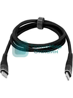 Кабель Digma DG-USBС-C-1M-100W USB Type-C (m)-USB Type-C (m) 1м черный