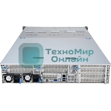 Серверная платформа ASUS RS720-E11-RS12U, 2U, 2 x LGA4677, 32 DIMM DDR5, 12=8 x NVMe/SAS*/SATA + 4 NVMe/SATA hs, 2 x M.2 slot, 2 x 10Gbe (X710) RJ45 port,Up to 8 slots PCIe 5.0, 1 x OCP 3.0, 1+1 1600W