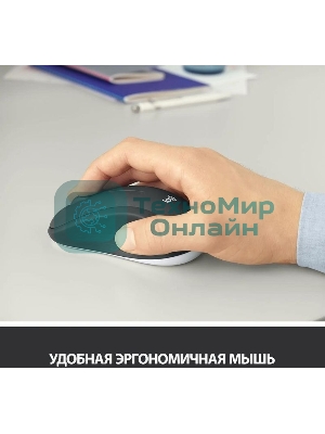 Комплект клавиатура+мышь беспроводной LOGITECH MK540 Advanced black (USB, 1000dpi) (920-008686)